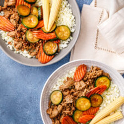 Teriyaki Ground Turkey Bowls