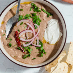 Mexican-inspired Refried Beans With Pickled Onions