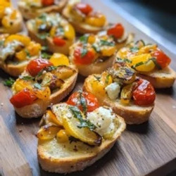 Roasted Veggie Crostini