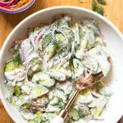 Greek Yogurt Cucumber Salad