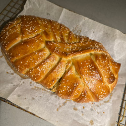 Braided Chicken Bread