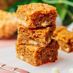 White Chocolate Chickpea Blondies (no Peanut Butter)