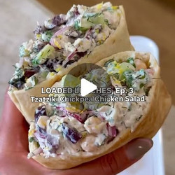 Tzatziki Chickpea Chicken Salad
