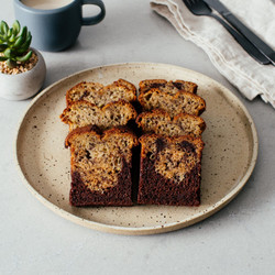 Small Batch Black Bottom Banana Loaf