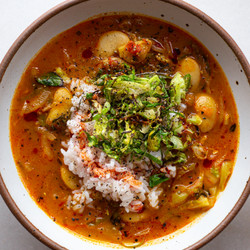Honeynut Squash Brothy Beans