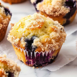 Ultimate Moist &amp; Flavourful Blueberry Muffins