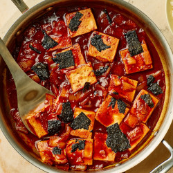 Gochujang-butter-braised Tofu