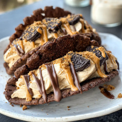 Brownie And Peanut Butter Tacos