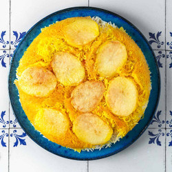 Persian Rice With Potato Tahdig