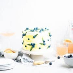 Blueberry Poppy Seed Lemon Cake