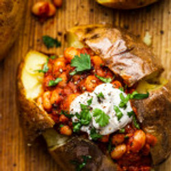 Baked Potatoes With Smoky Beans
