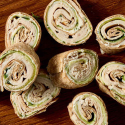 Turkey, Cucumber, Cream Cheese Roll-ups