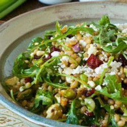Wheatberry Salad With Cranberries, Feta And Orange Citronette