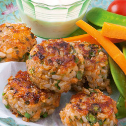 Brown Rice And Salmon Patties