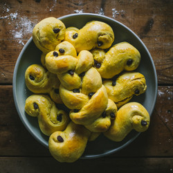 St. Lucia Saffron Buns (lussekatter)