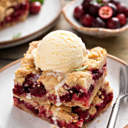 Cranberry Crumb Bars