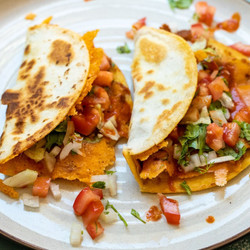 Bean &amp; Cheese Smashed Tacos