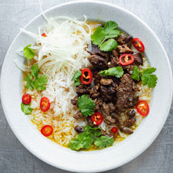 Steak &amp; Rice With Aromatic Broth