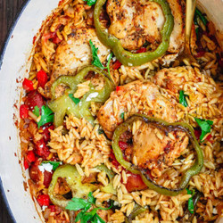 Greek-style Chicken Orzo Recipe