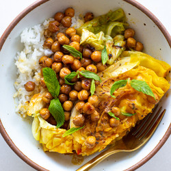 Coconut Braised Cabbage
