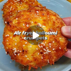 Air Fryer Halloumi Crumpets