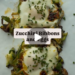 Zucchini, Cheese, And Egg Skillet