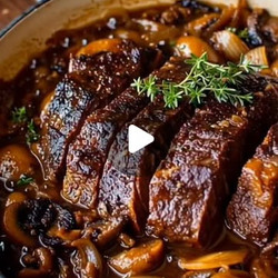 French Onion Mushroom Pot Roast