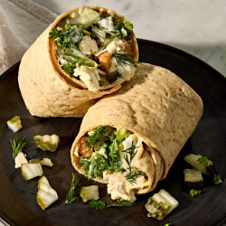 Pickle Chicken Caesar Wraps