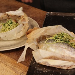 Sea Bass En Papillote With Warm Noodle Salad