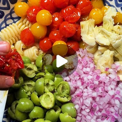 Tomato Garlic Confit Pasta Salad