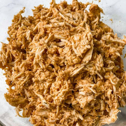 Crockpot Buffalo Shredded Chicken