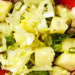Pineapple And Romaine Slaw