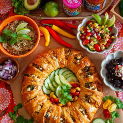 Everything But The Tortilla Taco Night Wreath