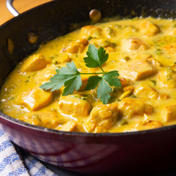 Curried Butternut Squash And Chicken Soup