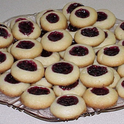 Shortbread Cookies With Jam Or Jelly Centers