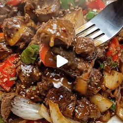 Pepper Steak With Bell Peppers &amp; Onion