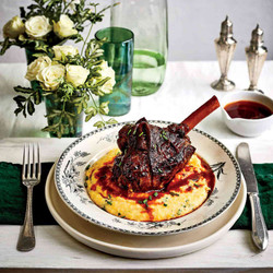 Braised Lamb Shanks With Parmesan-chive Grits Recipe
