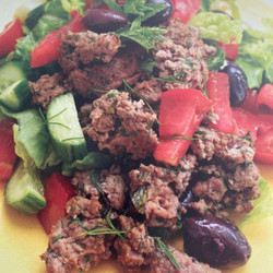 Greek Salad with Lamb
