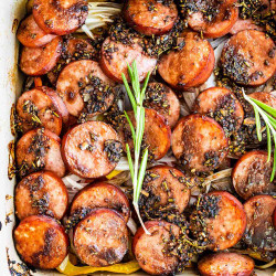 Sausage, Pepper, And Potato Bake