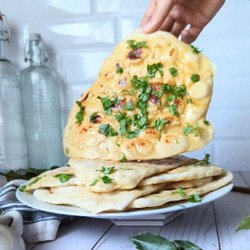 Vegan Sourdough Naan