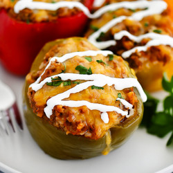 Crock Pot Stuffed Bell Peppers
