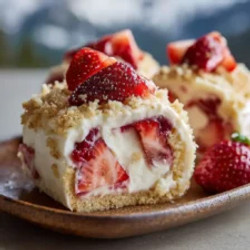 Strawberry Shortcake Cheesecake Rolls