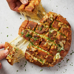 Cheesy Miso Garlic Bread