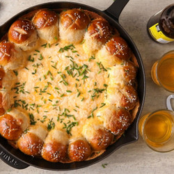 Pull-apart Pretzel And Beer Cheese Skillet