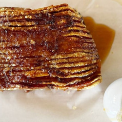 Air Fryer Sticky Hasselback Pork Belly