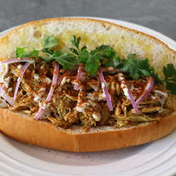 Pulled Chicken Shawarma Sandwich