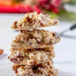 Holiday Praline No-bake Cookies