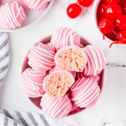 Cherry Chip Cheesecake Bites