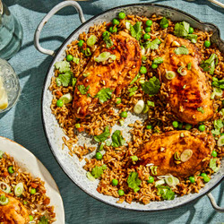 Sticky Hoisin-kip Met Rijst Uit Één Pan