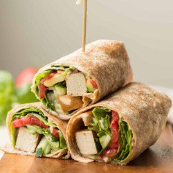 Vegan Wraps With Balsamic Tofu &amp; Hummus